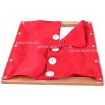Montessori D023 zapínací rám velké knoflíky – Zboží Dáma