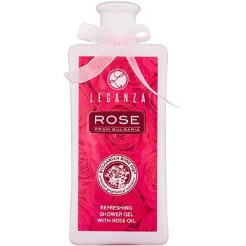 Leganza Rose osvěžující sprchový gel Bulgarian Rose Oil 200 ml