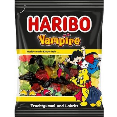 Haribo gumové bonbony ovocných příchutí ve tvaru netopýrů 175 g – Zbozi.Blesk.cz