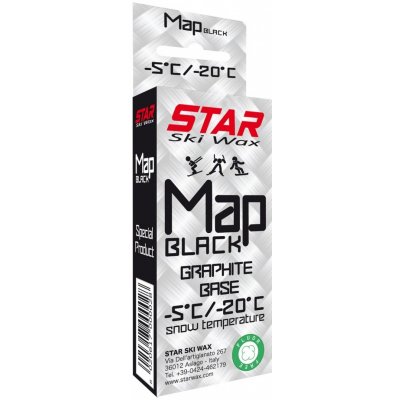 Star Ski Wax Map černá grafite base 60 g – Zboží Mobilmania