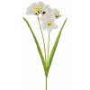 Květina Umělá frézie bílá balení 3 ks, 56 cm