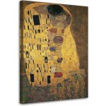 Obraz na plátně REPRODUKCE Gustav Klimt - Polibek - 70x100 cm – Sleviste.cz