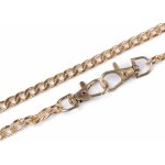 Řetízek na kabelku s reliéfem 120 cm zlatý – Zboží Mobilmania