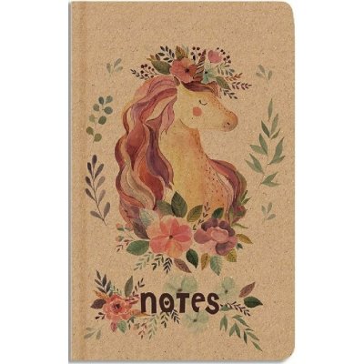 Baloušek Notes prázdný A5 kraft Jednorožec – Zboží Živě