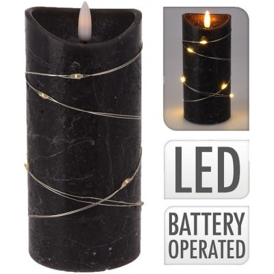 Mat Svíčka LED pr.7x15cm 1LED 10LED ČER – Hledejceny.cz