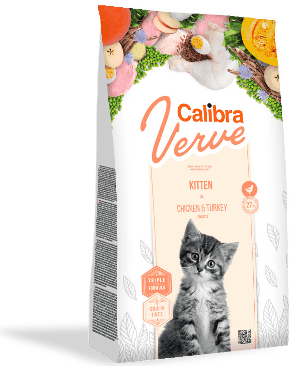 Calibra Verve Grain Free Kitten Chicken&Turkey 3 x 3,5 kg