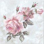 Ubrousek 33x33cm Růže vintage růžová – Zboží Dáma Ubrousek 33x33cm Růže vintage růžová – Zboží Dáma