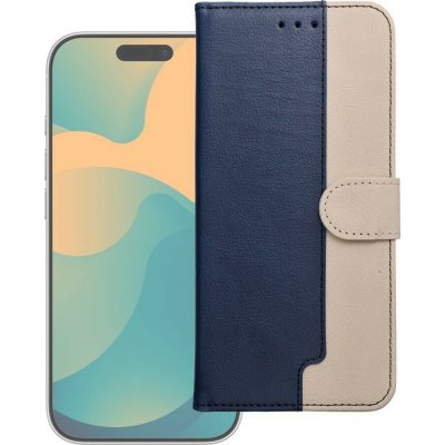 Split Book case pro Apple iPhone 17 Pro, navy cream – Zboží Živě