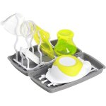 BabyOno univerzální sušička odkapávač na láhve a dudlíky tm. šedá – Zboží Dáma