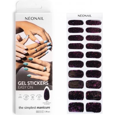NeoNail Easy On Gel Stickers nálepky na nehty s použitím UV/LED lampy odstín M03 20 ks – Hledejceny.cz