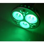 T-LED Barevná LED žárovka MR16 3x1W60 Zelená – Hledejceny.cz