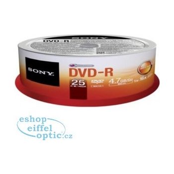 Sony DVD-R 4,7GB 16x, spindle, 25ks (25DMR47SP)