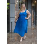 Victoria letní šaty královsky modrá – Zboží Mobilmania
