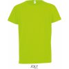 Dětské tričko Sol's dětské sportovní tričko Sporty zelená neónová