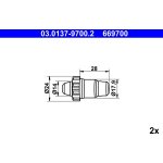 Sada prislusenstvi, parkovaci brzdove celisti ATE 03.0137-9700.2 | Zboží Auto