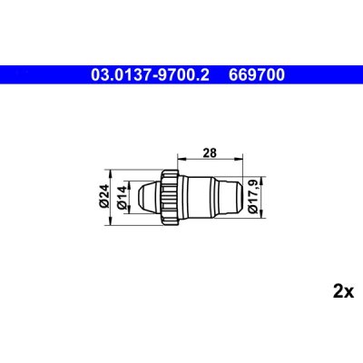 Sada prislusenstvi, parkovaci brzdove celisti ATE 03.0137-9700.2 | Zboží Auto
