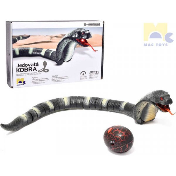 Mac Toys RC Had kobra 44 cm interaktivní na dálkové ovládání na baterie USB  od 580 Kč - Heureka.cz