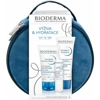 Bioderma Nutritive 40 ml + Atoderm na ruce a nehty 50 ml + Atoderm tyčinka na rty 4 g dárková sada