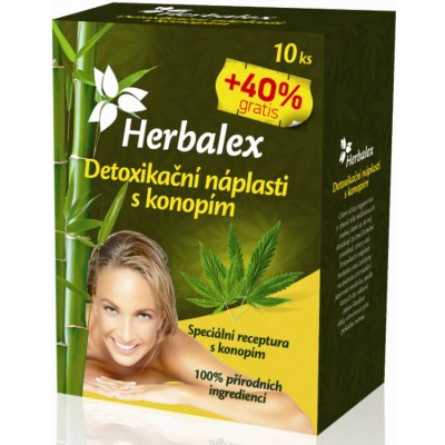 Herbalex Detoxikační náplast s konopím 10 ks + 40 % zdarma – Hledejceny.cz
