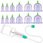 ISO TRADE Cupping Glasses Set Vacuum Massage Cupping Pump New Acupuncture Magnetic 277 – Zboží Dáma