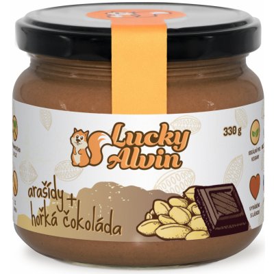 Lucky Alvin arašídové máslo 330 g – Zbozi.Blesk.cz