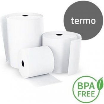 Termo pokladní kotouček 80/80/12 BPA free Počet ks v balení: 120 za cenu 2 742,00 Kč / 1ks bez DPH