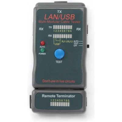 Gembird NCT-2 Ethernet kabel tester pro UTP, STP, USB – Zbozi.Blesk.cz