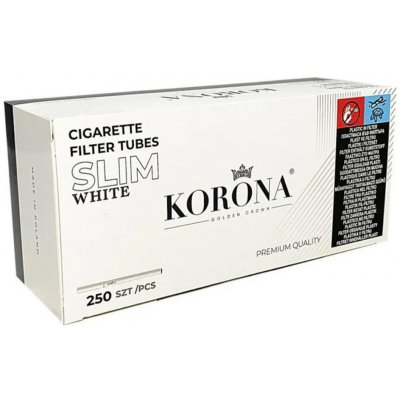 Korona Slim dutinky white 10 x 250 ks Ø 6,8mm – Zbozi.Blesk.cz