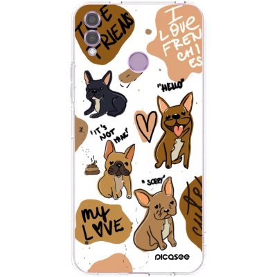Picasee silikonové Honor 8X - Frenchies čiré – Sleviste.cz