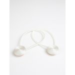 MKLuzkoviny.cz Magnetická spona na závěsy Eliana (2ks) - bílá – Sleviste.cz