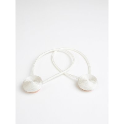 MKLuzkoviny.cz Magnetická spona na závěsy Eliana (2ks) - bílá – Sleviste.cz