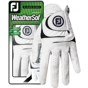 FootJoy WeatherSof Womens Golf Glove Levá M bílá