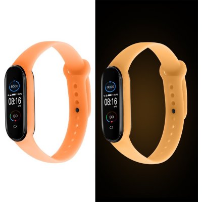 Xiaomi Mi Band 5/6 svítící náhradní náramek Oranžová MBSCZ-5SV06 – Zboží Živě