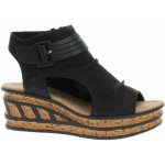 DÁMSKÉ SANDÁLY RIEKER 68191 00 ČERNÁ – Zboží Dáma