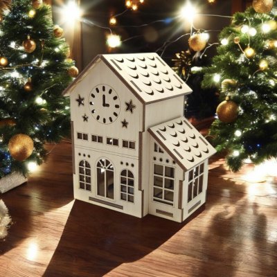 Pehucraft Dřevěný vánoční domeček č.10 – Hledejceny.cz