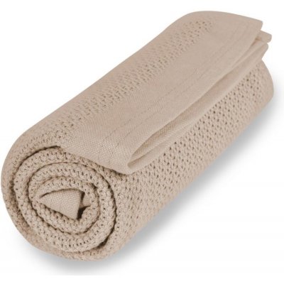 VINTER & BLOOM Deka z organické bavlny Soft Grid Organic Golden Sand 2021 100x75 – Sleviste.cz