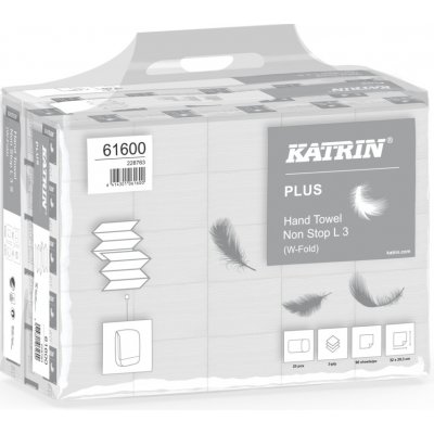 Skládané papírové ručníky KATRIN PLUS One Stop L3 – Zboží Dáma