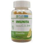 Plus Lékárna IMUNITA vitamíny C D Zinek želé bonbóny citrónová příchuť 60 ks – Hledejceny.cz