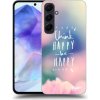 Pouzdro a kryt na mobilní telefon Samsung Picasee Ultimate Case Samsung Galaxy A55 5G Think happy be happy