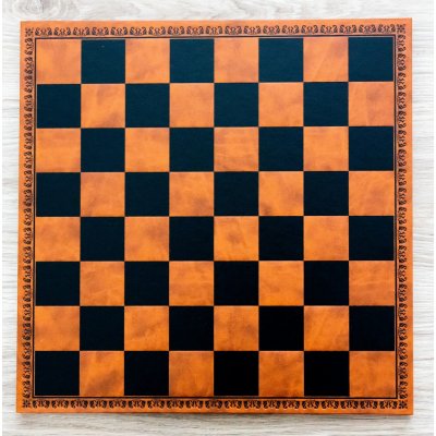 Kožená šachovnice hnědo-černá – Zboží Živě