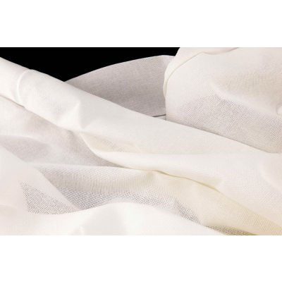 Bavlněná vyšívací tkanina Panama - bílá - šíře 140 cm – Zboží Mobilmania