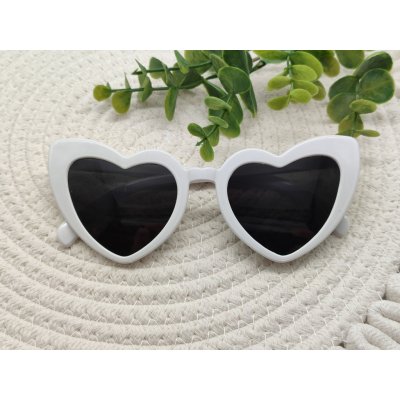 Bílé brýle ve tvaru srdce - D-decor – Zboží Dáma Bílé brýle ve tvaru srdce - D-decor – Zboží Dáma