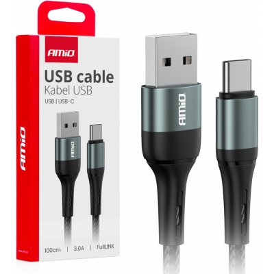 Kabel USB na USB-C 3A 100cm FullLINK AMIO-03911 – Zbozi.Blesk.cz