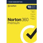 Norton 360 PREMIUM 75GB + VPN 1 lic. 10 lic. 1rok ESD (21405766) – Zboží Živě