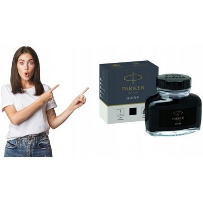 Parker Lahvičkový inkoust černý 57 ml – Zboží Dáma
