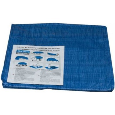 M.A.T. Group Krycí plachta s kovovými oky modrá standard 2 x 10 m – Hledejceny.cz