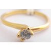 Prsteny Klenoty Budín dámský zásnubní prsten ze žlutého zlata se zirkonem 6814101