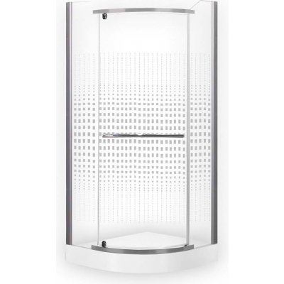 Roth ELARIS 80 cm Stříbrná Sklo POTISK 195 cm 4520001 – Zboží Mobilmania