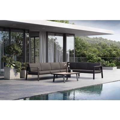 Higold Zahradní rohová sestava HIGOLD Nofi - 5-místná černá – Zboží Dáma