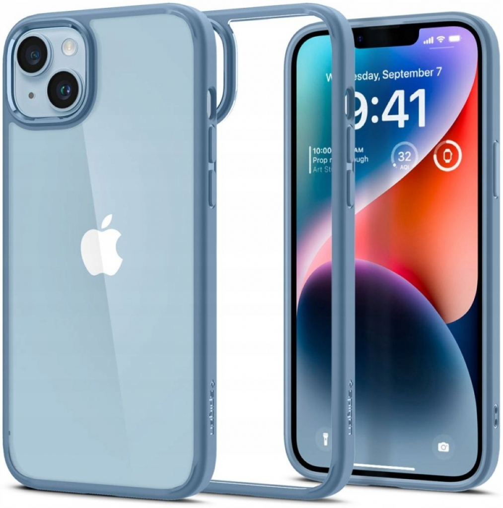 Pouzdro SPIGEN ULTRA HYBRID IPHONE 14 SIERRA modré